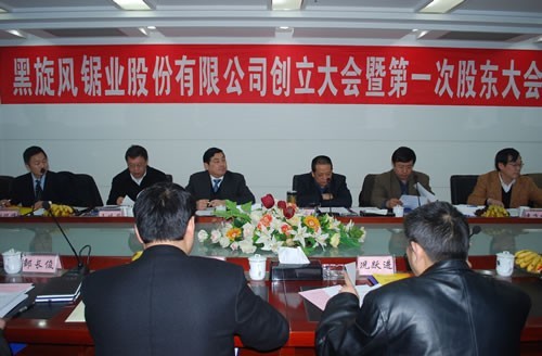 黑旋风锯业股份有限公司成立