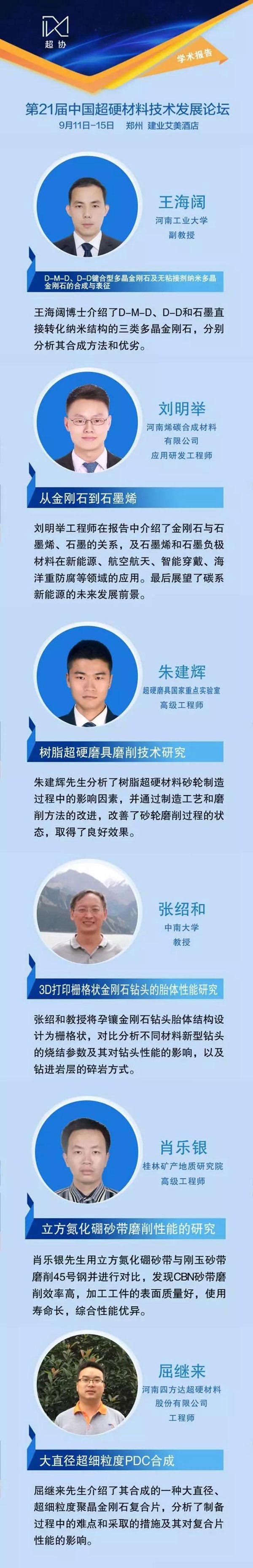 第21届中国超硬材料技术发展论坛报告速览（下）