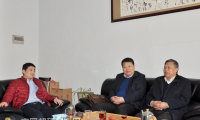 黄河旋风王裕昌博士、孟为民部长做客中国超硬材料网
