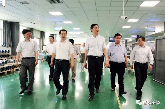 陕西省副省长陆治原一行莅临美畅新材调研指导