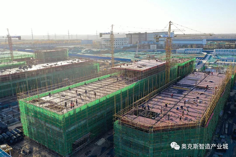 【工程播报】抢天气抢进度，多层厂房一层结构即将全面完成