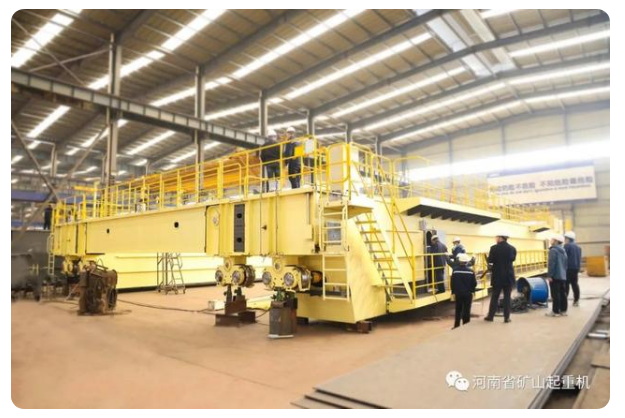 河南矿山承制梅钢160吨冶金铸造桥式起重机通过专家A检