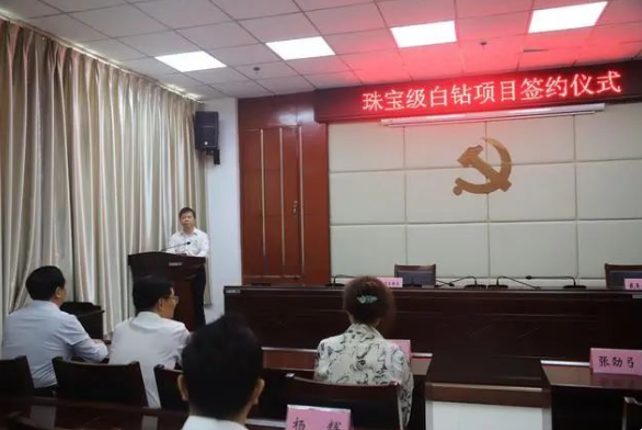 投资超10亿！戴曼钻石珠宝级白钻项目签约落户禹州高新区
