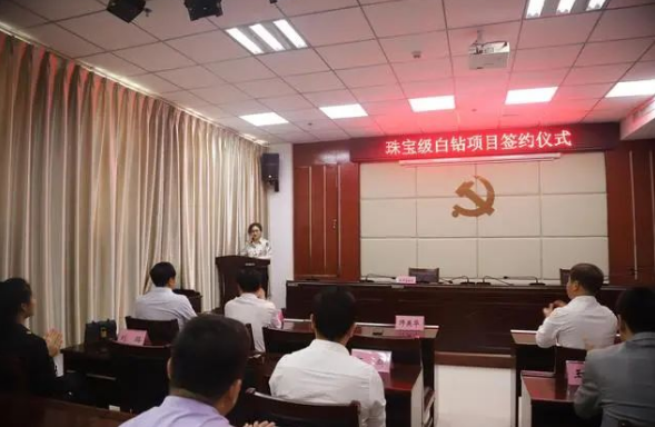 投资超10亿！戴曼钻石珠宝级白钻项目签约落户禹州高新区