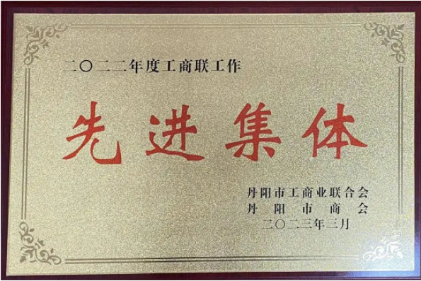 商会荣获2022年度丹阳市工商联工作“先进集体”称号