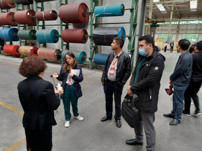 商务部、河南工大组织亚、非等国家人员赴白鸽公司参观
