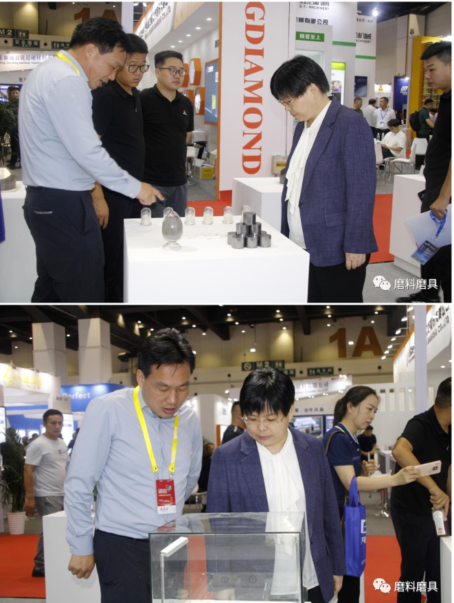 方城县超硬材料产业园亮相三磨展，方城县长李霞莅临现场参观指导