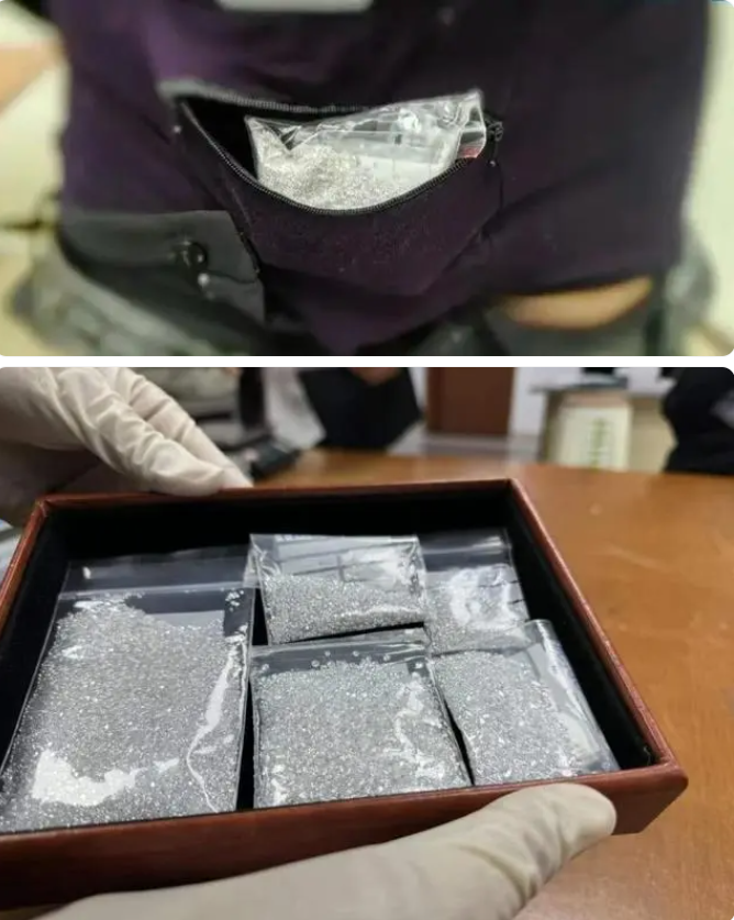 罗湖海关查获价值25万元非法走私的培育钻石
