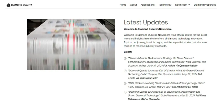 商用在即！美国初创公司Diamond Quanta将公布有关新型金刚石半导体制造和掺杂技术的成果